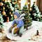Joseph Studio 7.0 Inch Boy Sledding Figurine Christmas Figurine , Portable Christmas Decor Presents Tree Delivering